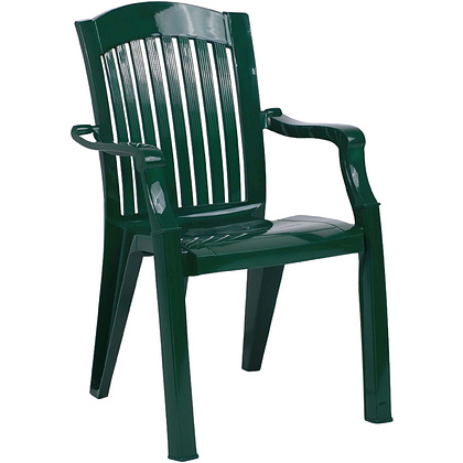 Кресло садовое №7 "Премиум-1 "2", пластик, темно-зеленый