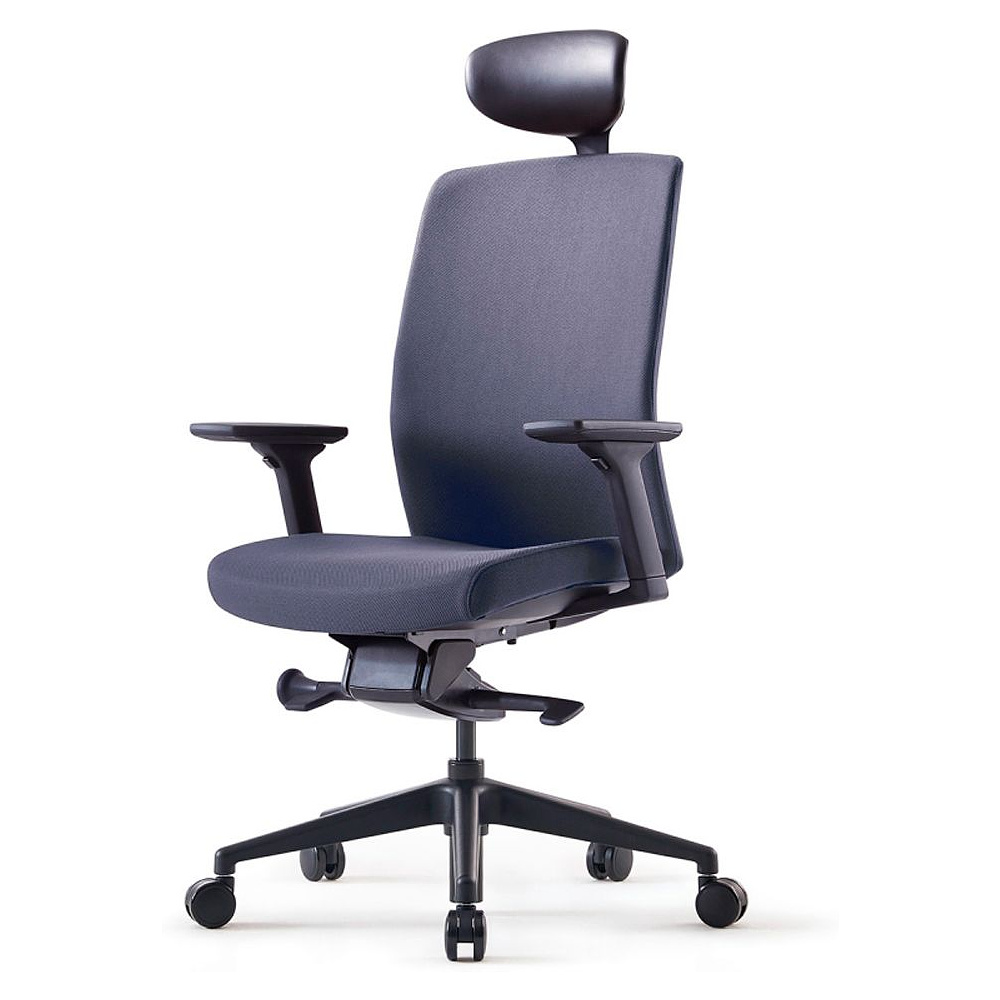 Кресло для руководителя BESTUHL "J2", ткань, пластик, серый 