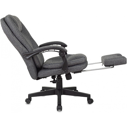 Кресло для руководителя Бюрократ "CH-868MSG-F", ткань, пластик, серый - 5