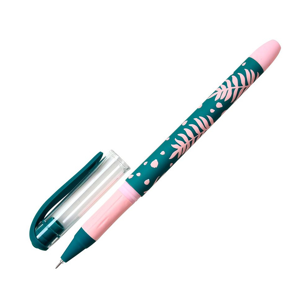Ручка гелевая "Garden", 0.5 мм, зеленый, стерж. синий