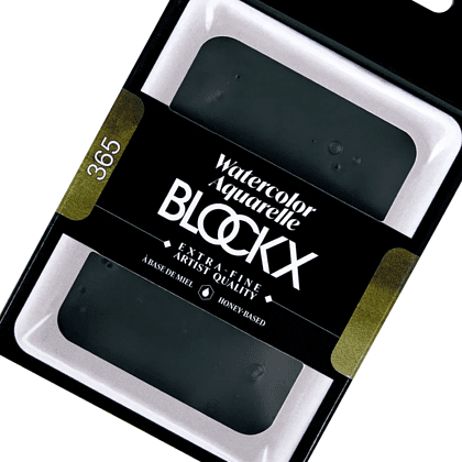 Краски акварельные "Blockx. Giant pan", 365 оливковый зеленый, 18 мл., кювета - 3