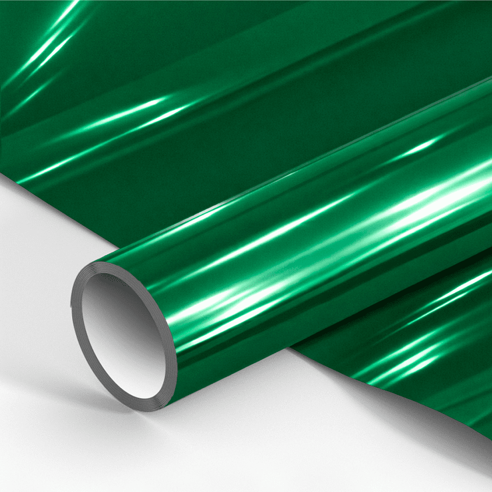 Бумага декоративная в рулоне "Металлик. Зеленый", 1х0.7 м, золотистый