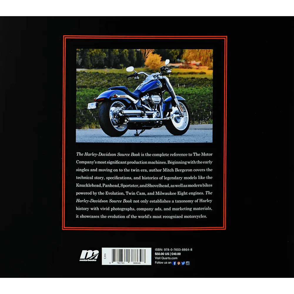 Книга на английском языке "The Harley-Davidson Source Book", Mitch Bergeron - 2