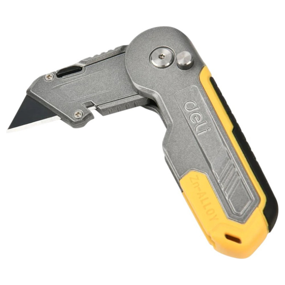 Нож строительный Deli YS EDL007Z, 19 мм, складной, трапеция