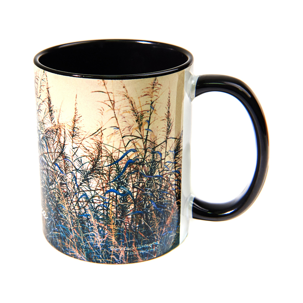 Кружка "Калыханка", Валерий Шкарубо, керамика, 330 мл, белый, черный  - 5