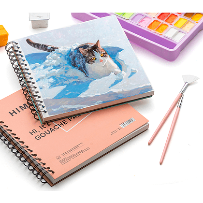 Скетчбук "Himi", 21.6x21.6 см, 160 г/м2, 50 листов, зелёный - 10