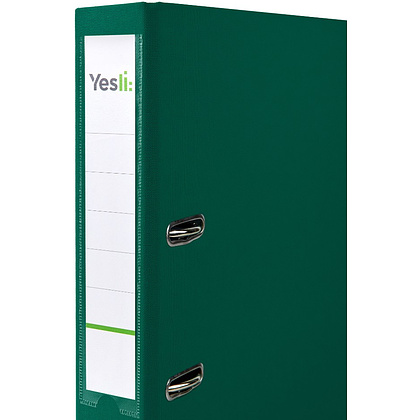 Папка-регистратор "Yesli:", А4, 50 мм, ПВХ, зеленый - 2