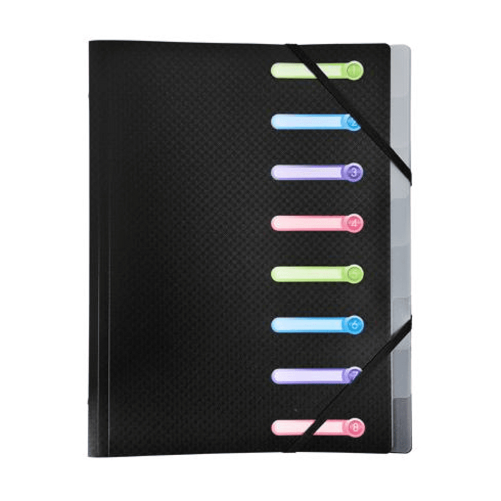 Папка на резинках "Opak", 10 мм, пластик, ассорти - 5