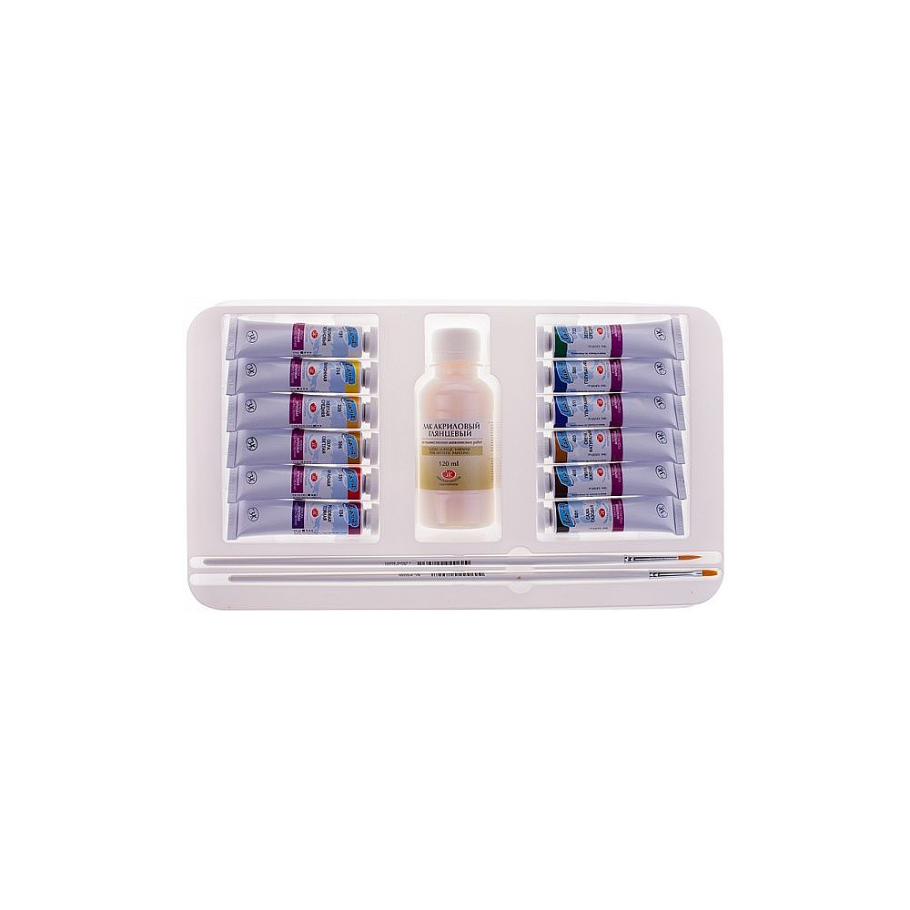 Краски акриловые "Ладога" 12 цв., 18 мл., подарочный - 2