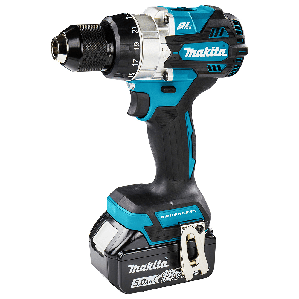 Дрель-шуруповерт аккумуляторная MAKITA DHP486RTJ, 18 В, 130 Нм, 5.0Ачx2, MakPac - 2