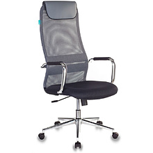 Кресло для руководителя "Бюрократ KB-9N/DG", ткань, металл, серый