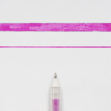 Ручка гелевая "Gelly Roll Glaze", 0.6 мм, прозрачный, стерж. розовый
