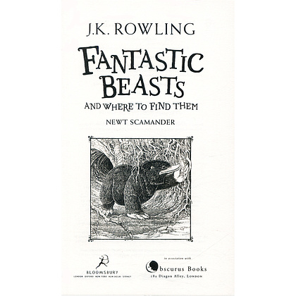 Книга на английском языке "Fantastic Beasts and Where to Find", Rowling J.K,  -30% - 2