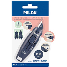 Нож для бумаги керамический "Milan", 2 см, синий