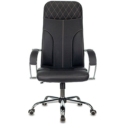 Кресло для руководителя Бюрократ CH-608SL/ECO, эко.кожа, металл, черный - 2