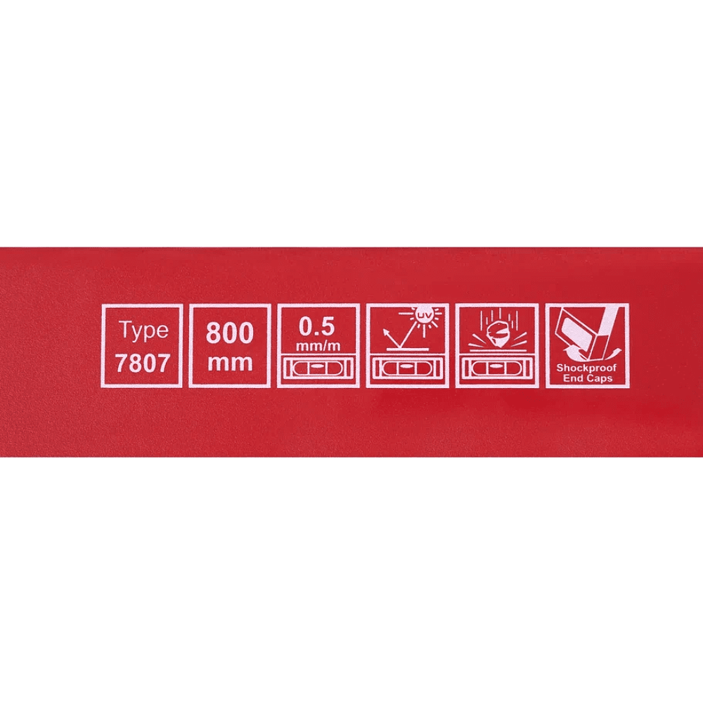 Уровень брусковый MGS 700807B, 800 мм, 2 глазка - 2