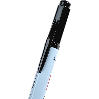 Маркер перманентный "Twin Name Pen", двусторонний, черный - 9