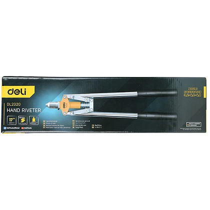 Заклепочник двуручный Deli YS EDL2320, 420 см, 2.4-4.8 мм - 7