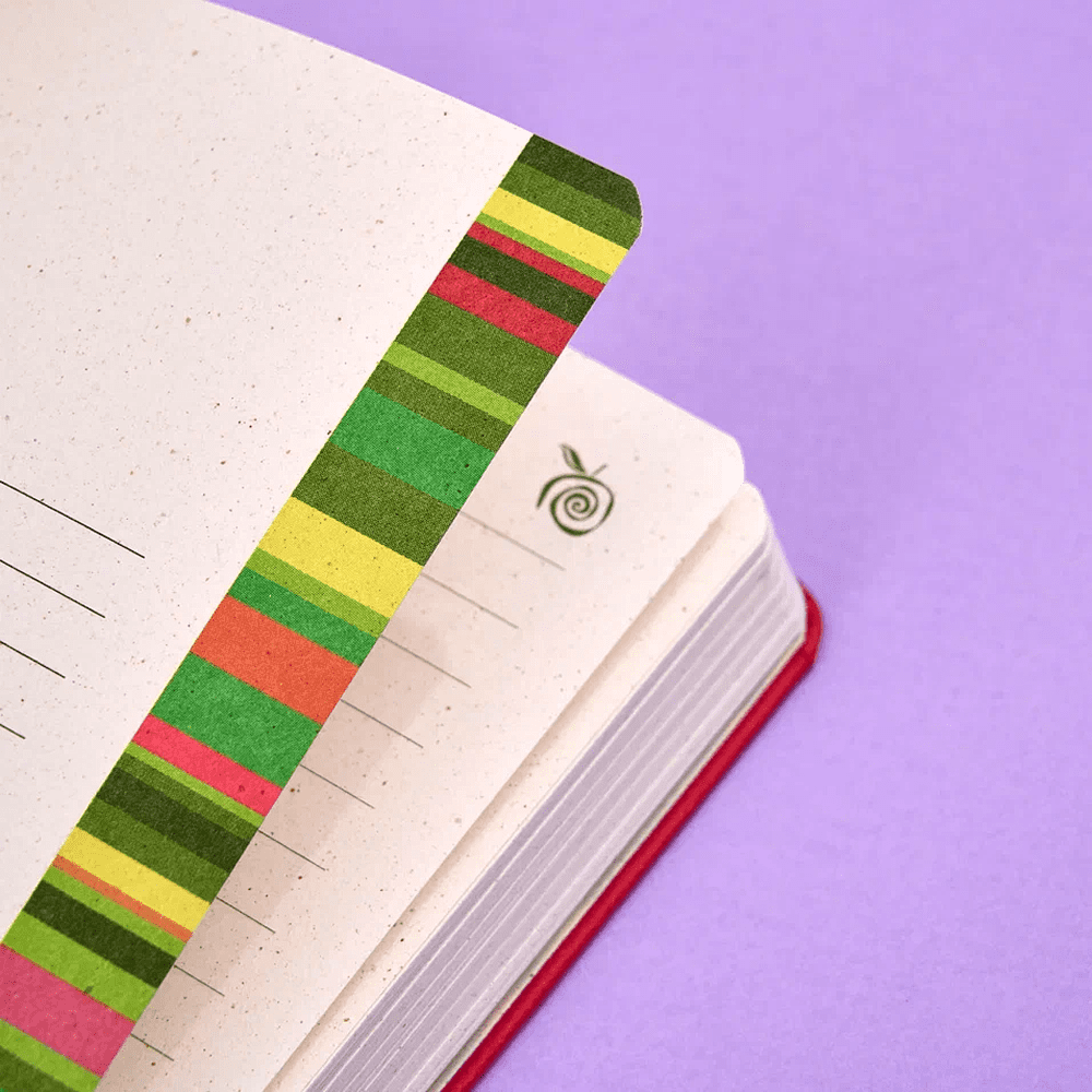 Блокнот "Appeel royal red delicious", А5, 96 листов, линейка, на резинке, красный - 6