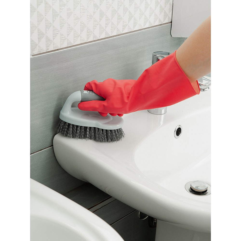 Щетка универсальная утюжок HQ Profiline, 15 см, жесткая, серый - 12