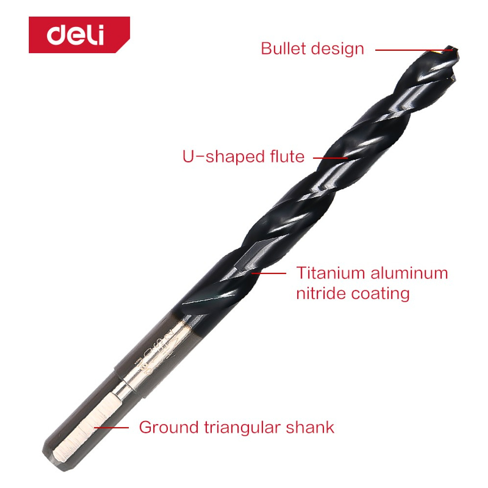 Сверло по металлу Deli RS EDH-MHZ110-E4, 11.0 мм, DIN 338, HSS-TiN - 3