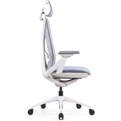 Кресло для руководителя SitZone E-YR-001A-P1-WH сетка/ткань, серый - 3