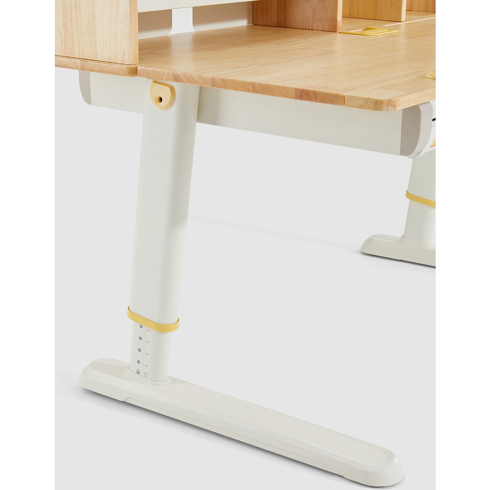 Стол Ergosmart регулируемый Galleon, 1200х700х(520-760) мм, гевея, с книжной полкой - 10