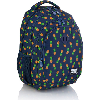 Рюкзак молодежный "Head Pineapple", синий, зеленый