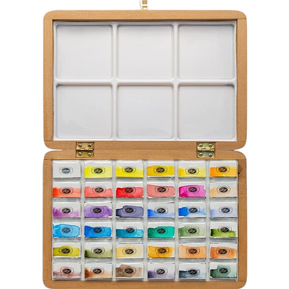 Набор акварельных красок "Aquarius. Krzystof Ludwin master set", 36 цветов, кюветы