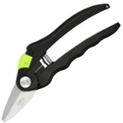 Секатор садовый "Deli", 200 мм, черный, желтый