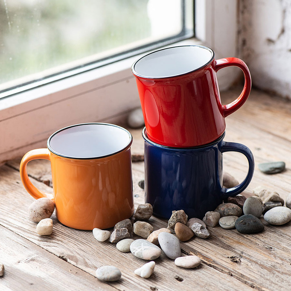 Кружка "Camp", керамика, 280 мл, белый, синий - 6