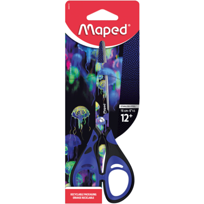 Ножницы Maped "Deepsea paradise", 16 см, синий, черный  - 2