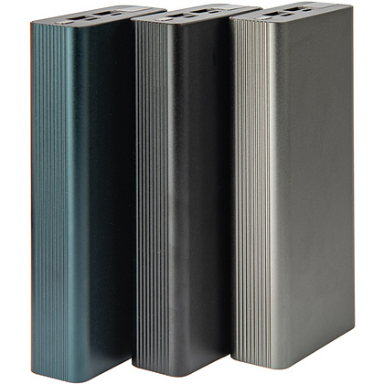 Внешний аккумулятор Power Bank "Iron line 20", 20000 mAh, металл, серебристый - 4