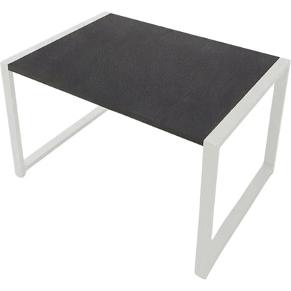 Стол журнальный ALLERD RION, белый муар, Металл Бруклин