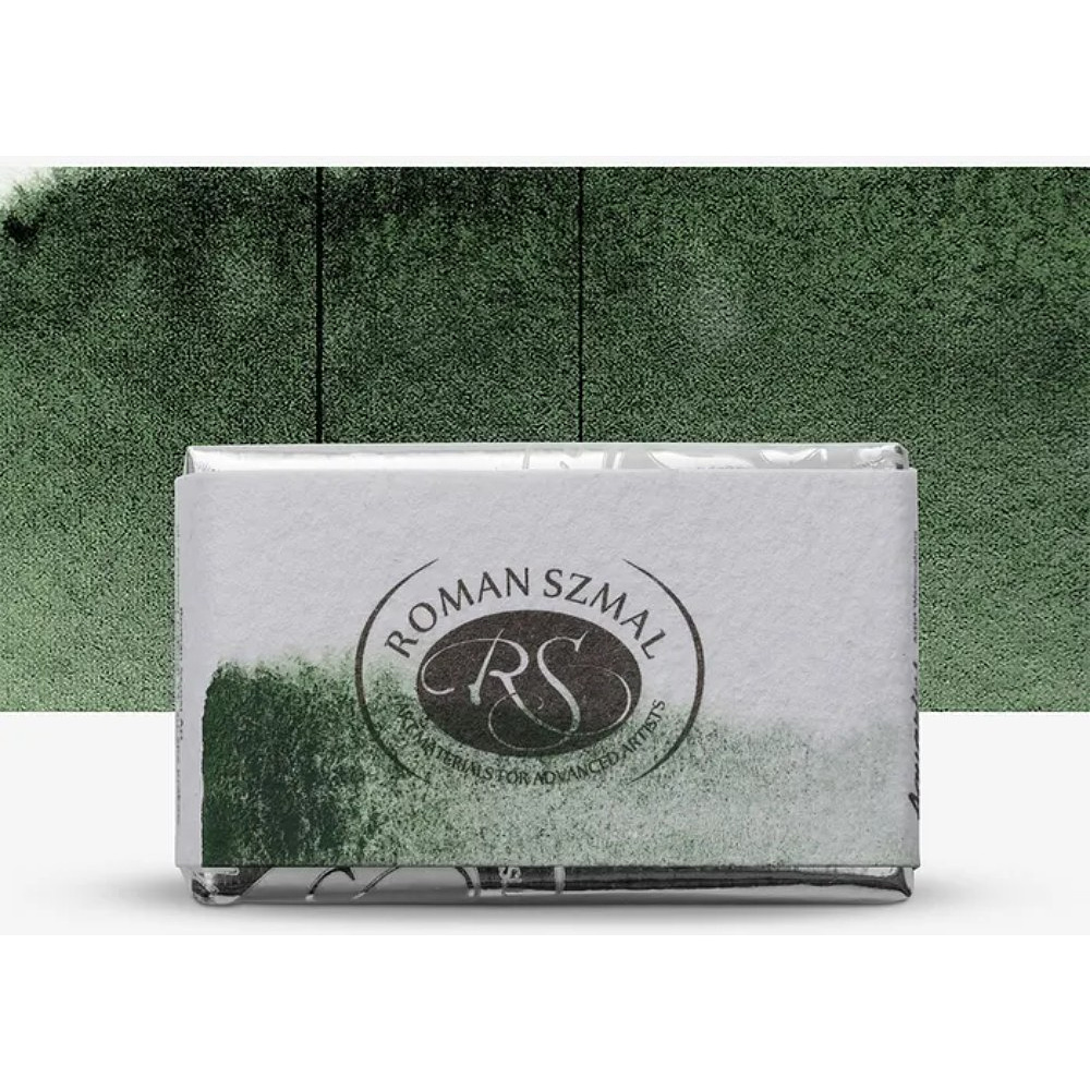 Краски акварельные "Aquarius", 270 оксид хрома зелёный тёмный, кювета - 2