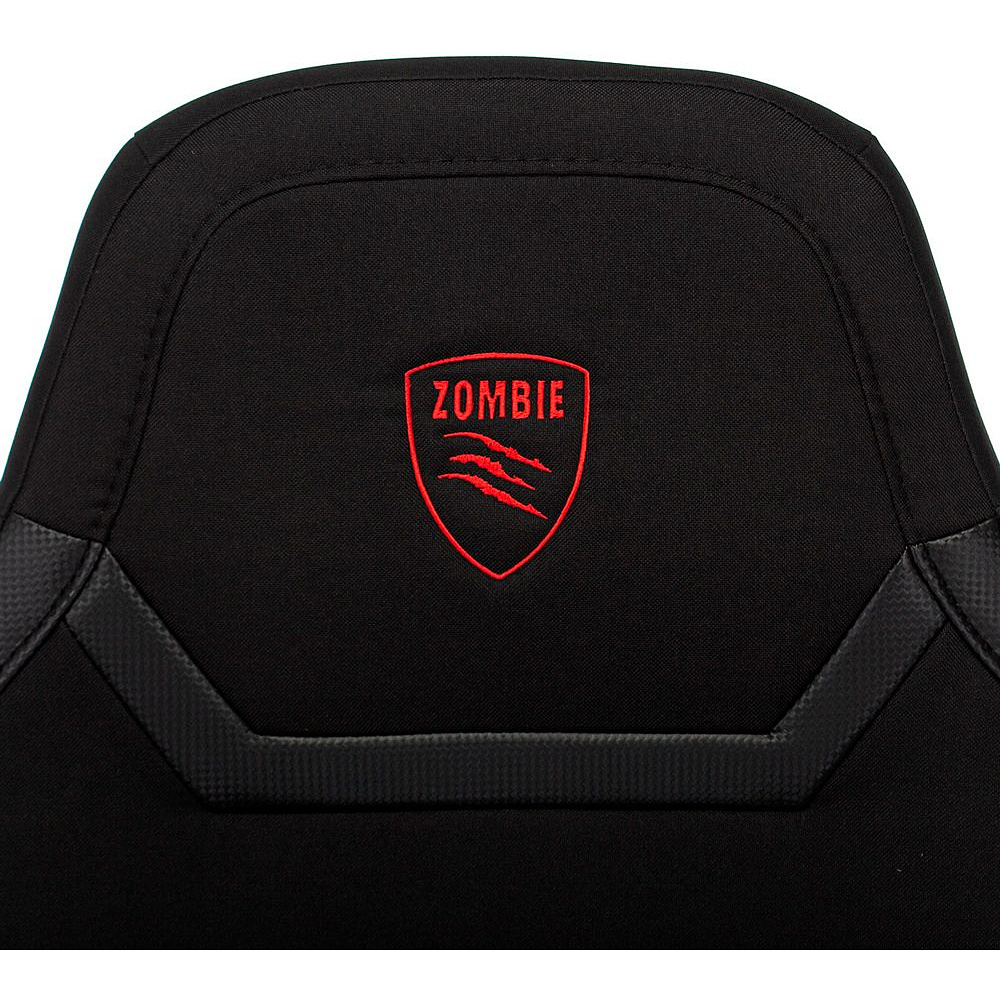 Кресло игровое Бюрократ "Zombie 10", ткань, экокожа, пластик, черный - 5