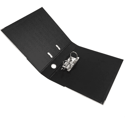 Папка-регистратор "Yesli:", А4,  50 мм, ПВХ, черный - 5