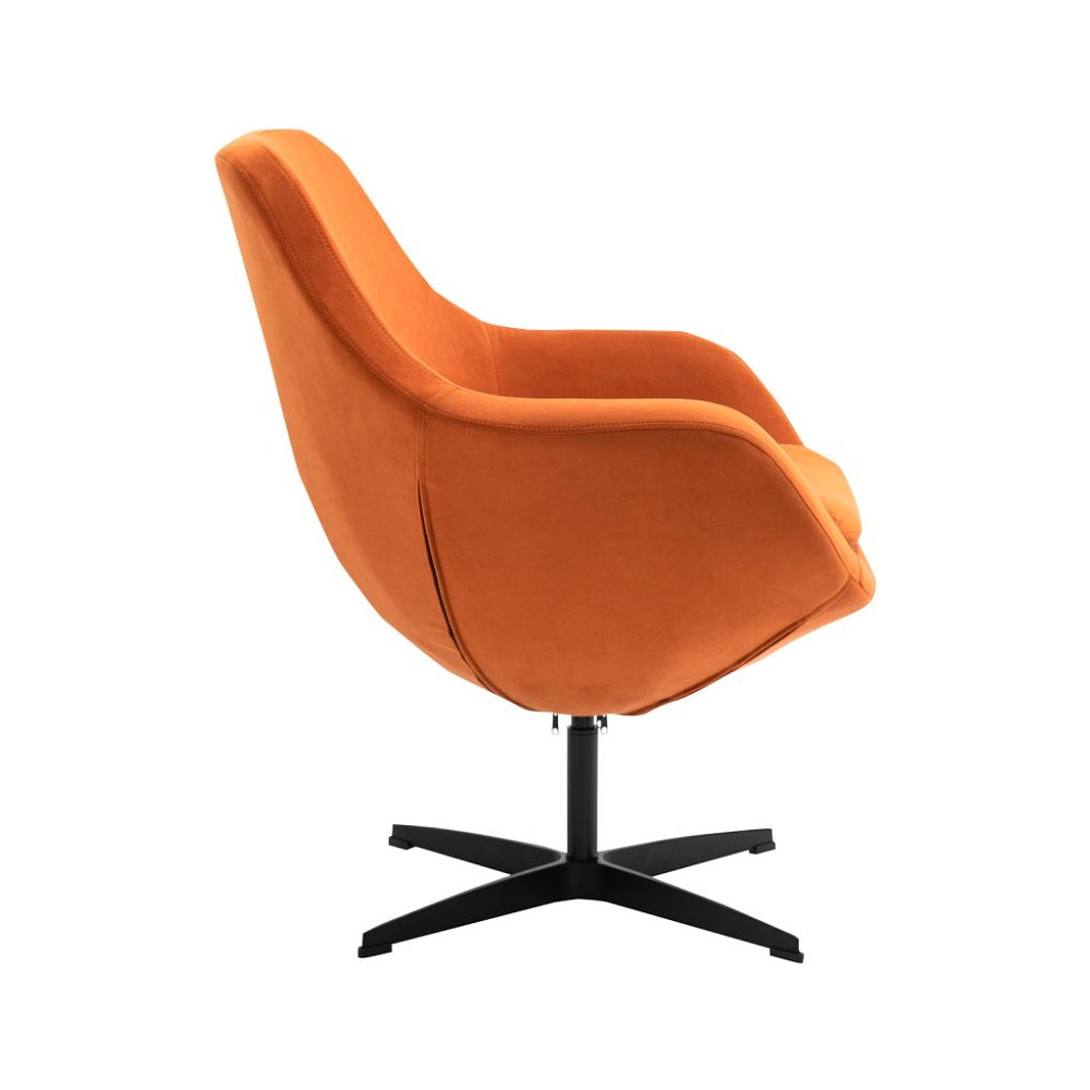 Кресло мягкое EVERPROF Rocky, ткань, оранжевый, металл - 3