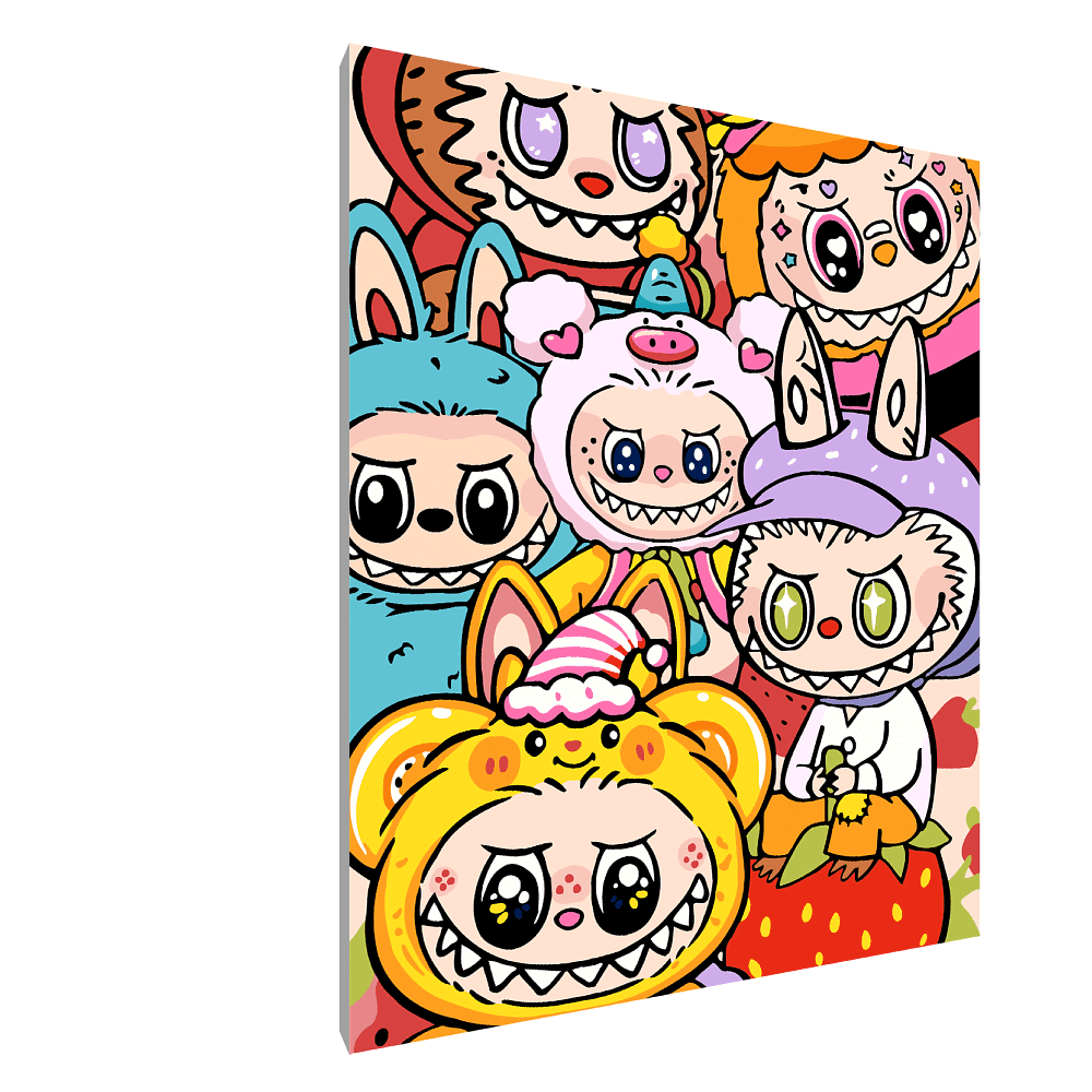 Картина по номерам "Labubu Friends"