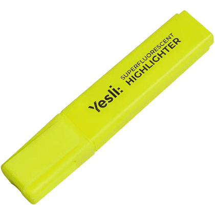 Маркер текстовый "Yesli:", желтый