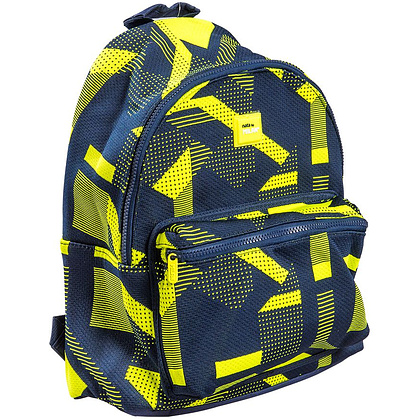 Рюкзак молодежный "Knit", 42x30x16 см, серый, желтый