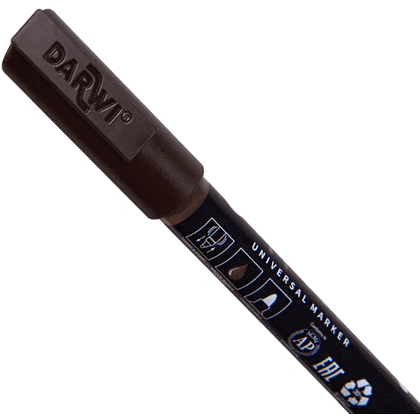 Маркер акриловый "Darwi.Marbel" 801, шоколад - 2