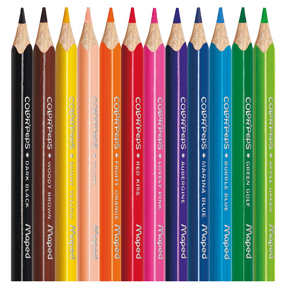 Цветные карандаши Maped "Color Peps" мини, 12 цветов - 2