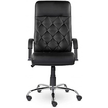 Кресло для руководителя Верона К-10 В хром "Z-11", кожзам, металл, черный