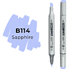 Маркер перманентный двусторонний "Sketchmarker", B114 сапфир - 2