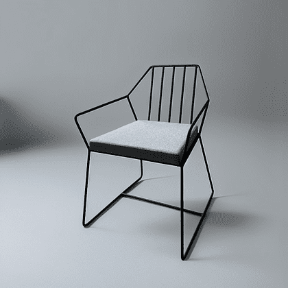 Кресло ALLERD MILORD, ткань, серебристый - 2