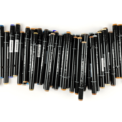 Маркер перманентный двусторонний "Sketchmarker Brush", G41 мох - 4