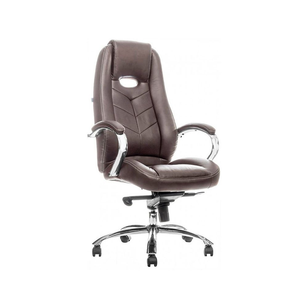 Кресло для руководителя EVERPROF "DRIFT PU", экокожа, металл, коричневый