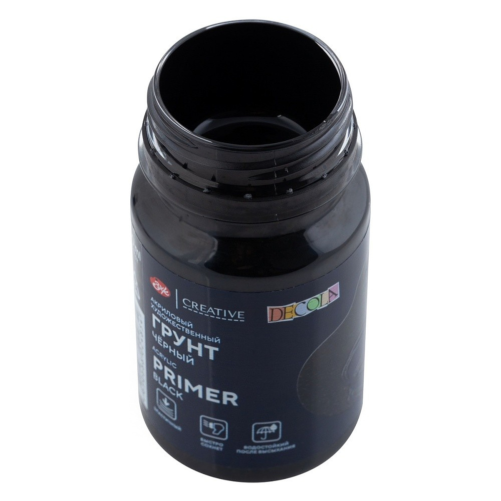 Грунт акриловый "Декола", черный, 100 мл. - 4