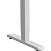 Стол с электроприводом WellDesk Basic 1300x675х18 белый/дуб термо черно-коричневый (9191460+9178193) - 5